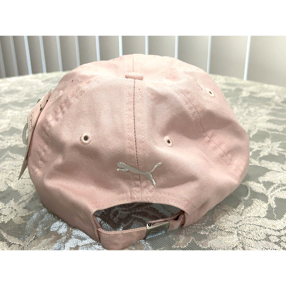 NWT Women's Puma Blush Pink One Size Adjustable Adult Cotton Baseball Cap - Picture 3 of 5